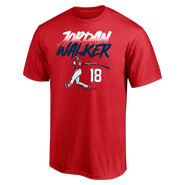 BREAKINGT Men's BreakingT Jordan Walker Red Slugger Swing T-Shirt
