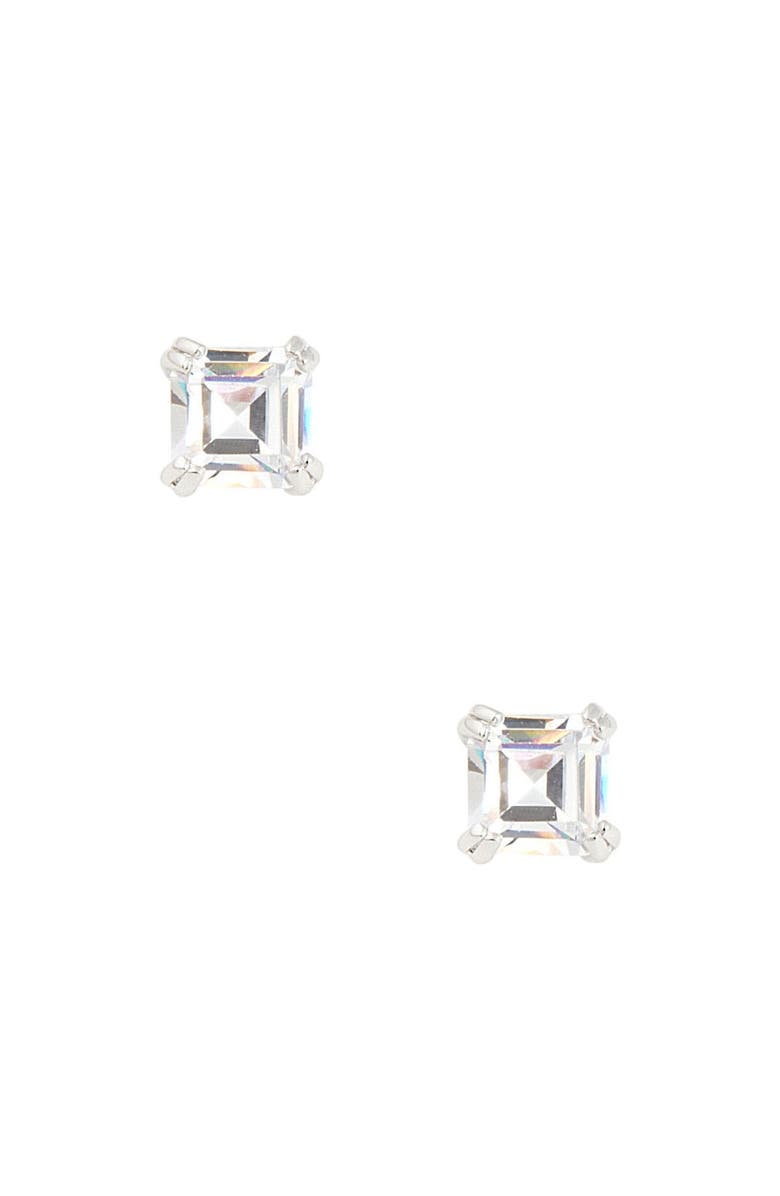 CZ by Kenneth Jay Lane Asscher Cut Stud Earrings, Main, color,