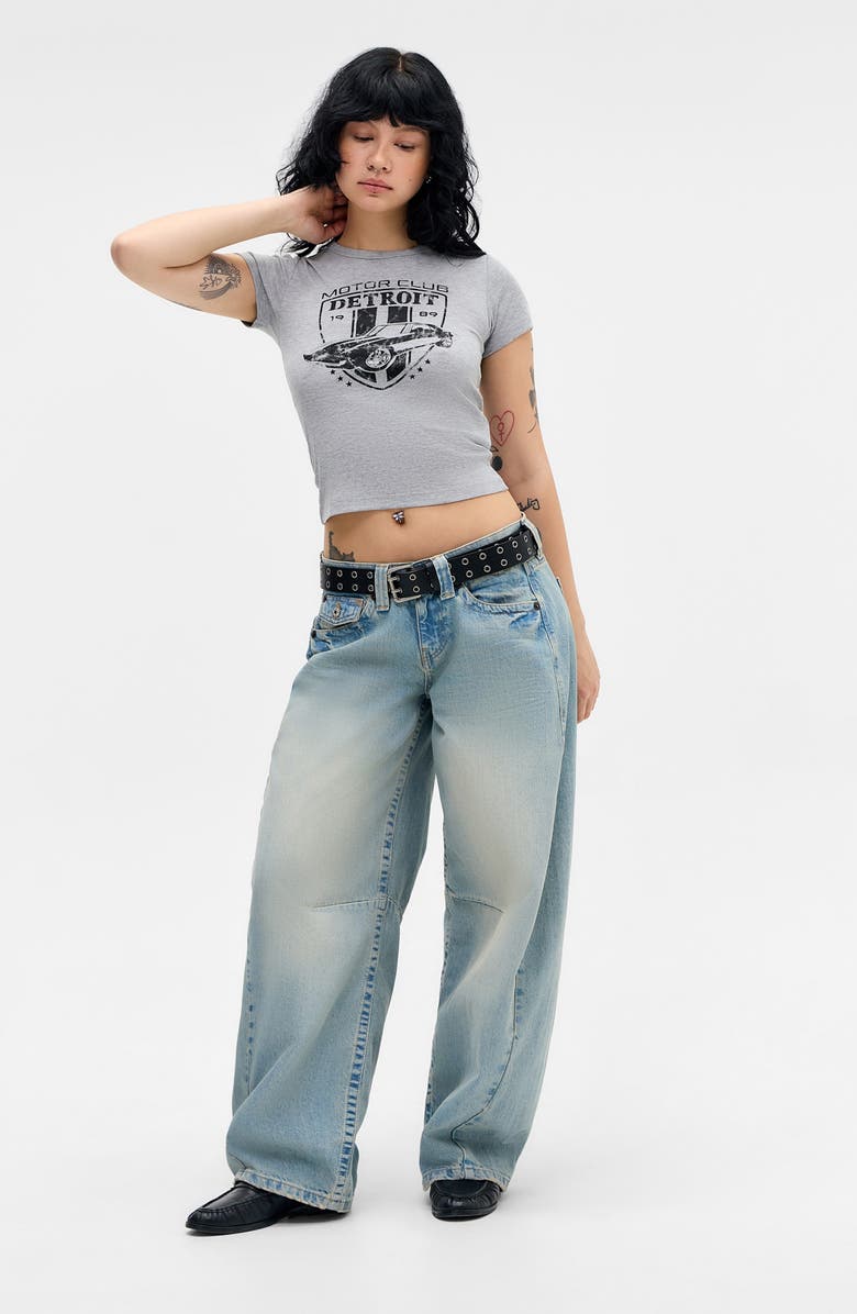 BDG Urban Outfitters Detroit Cotton Baby Tee, Alternate, color, Grey