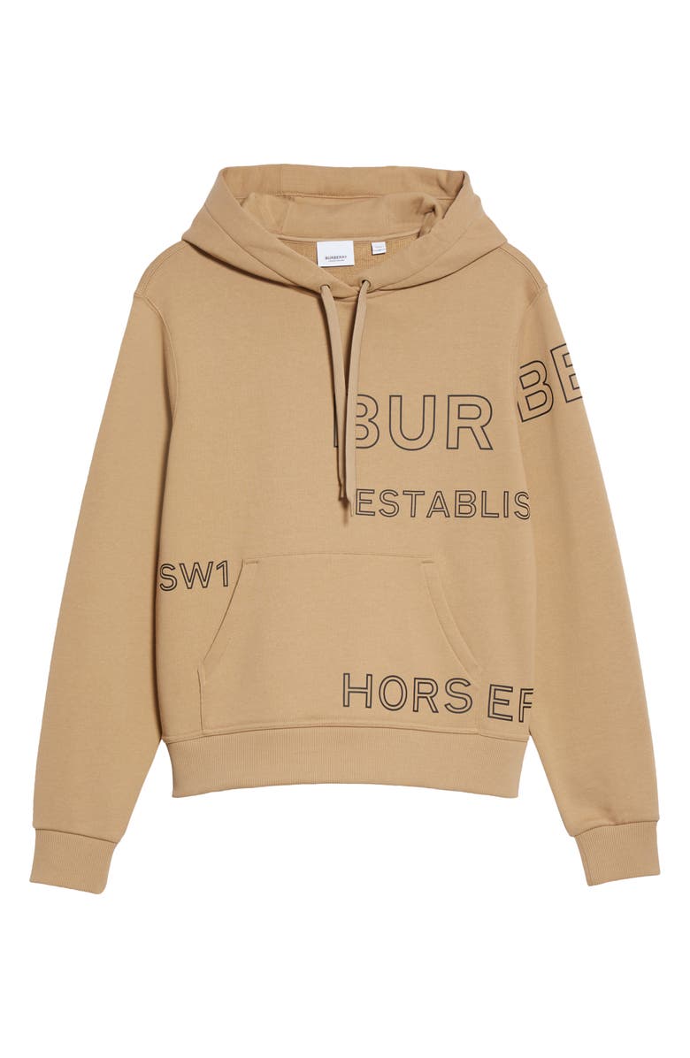 Burberry Poulter Horseferry Print Cotton Hoodie, Alternate, color, 