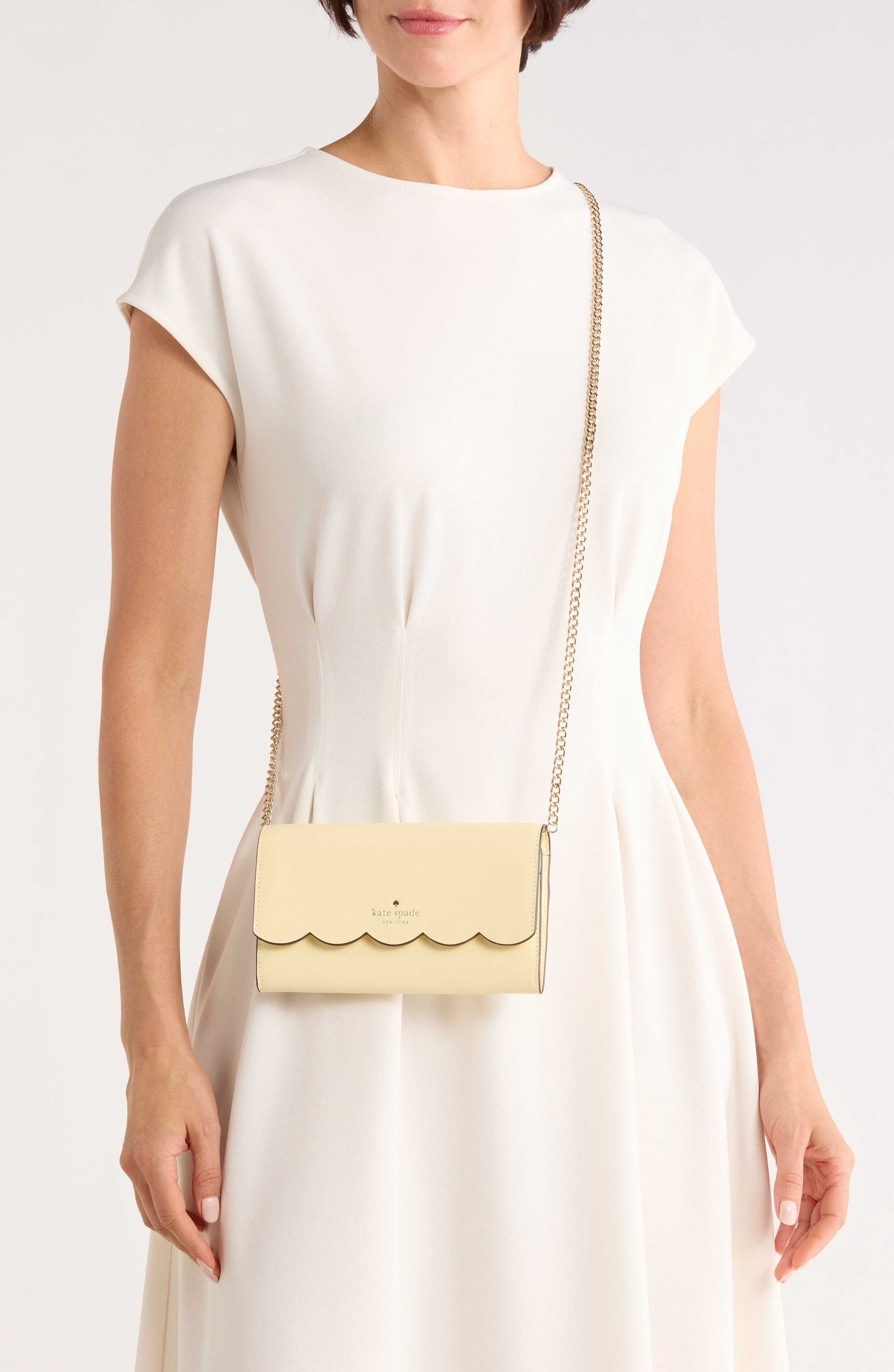 gemma wallet on a chain shoulder bag, Alternate, color, LEMON FONDANT