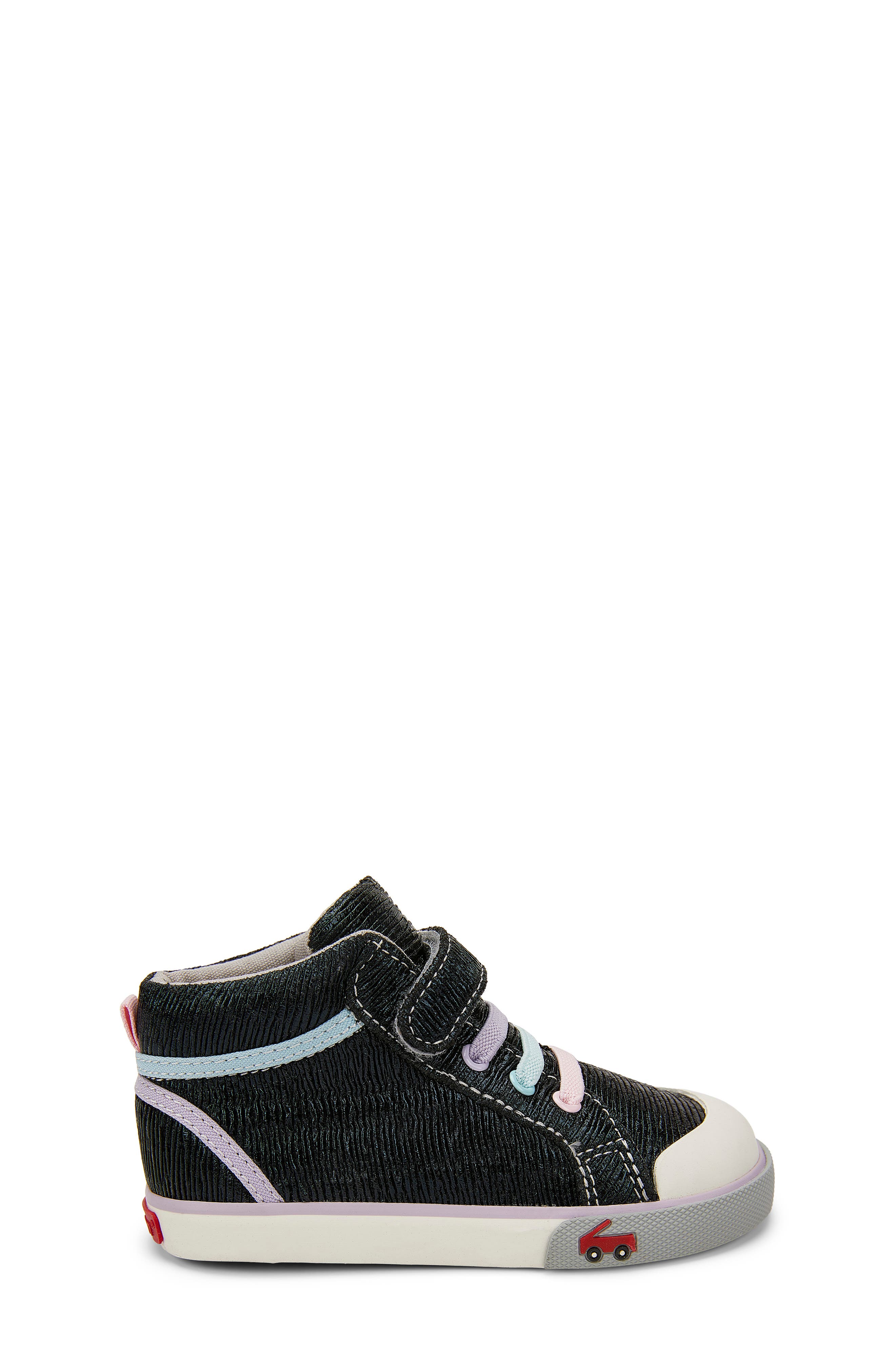 Peyton High Top Sneaker, Alternate, color, BLACK SHINE