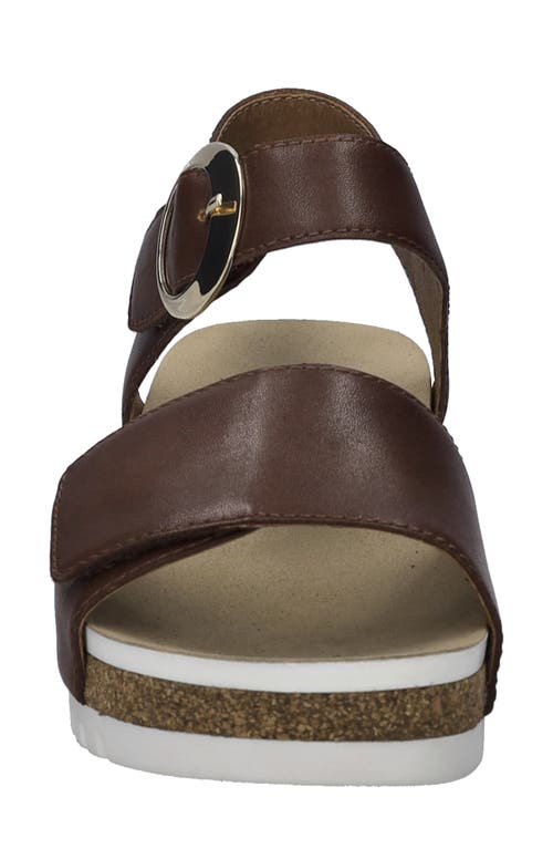 Josef Seibel Quinn 16 Wedge Sandal In Cognac
