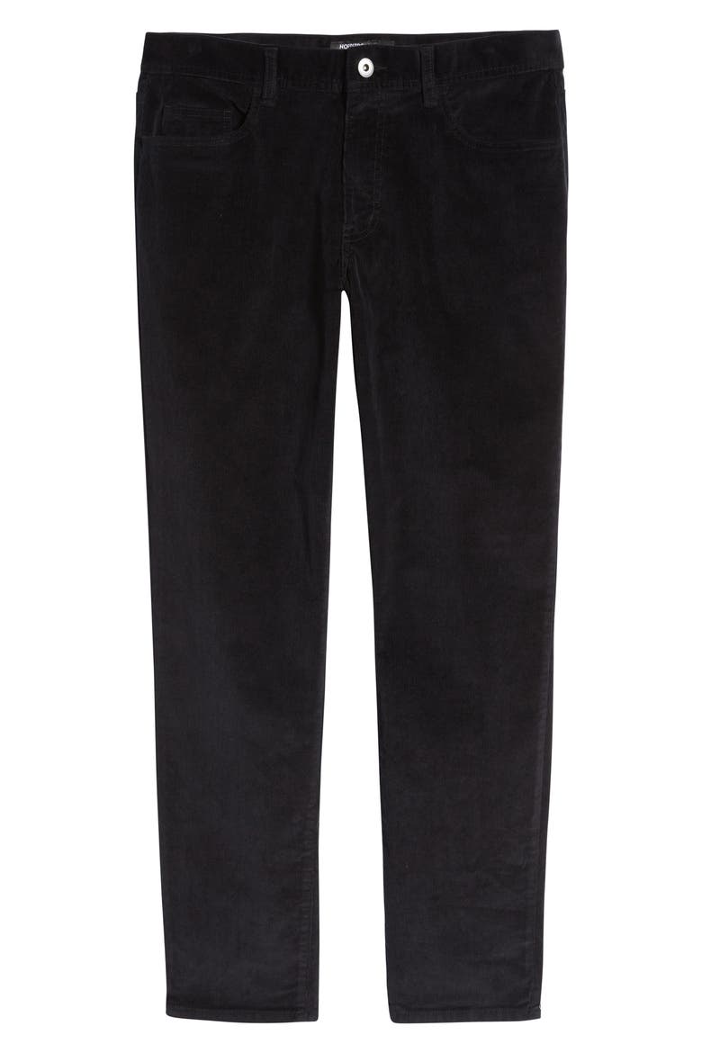 Stretch Corduroy Pants, Alternate, color, BLACK CAVIAR
