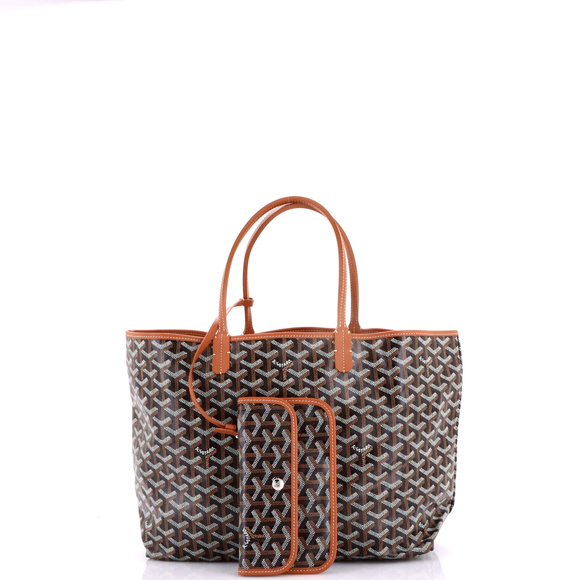 Pre-Owned Goyard Saint Louis Tote Coated Canvas PM, Alternate, color, Brown