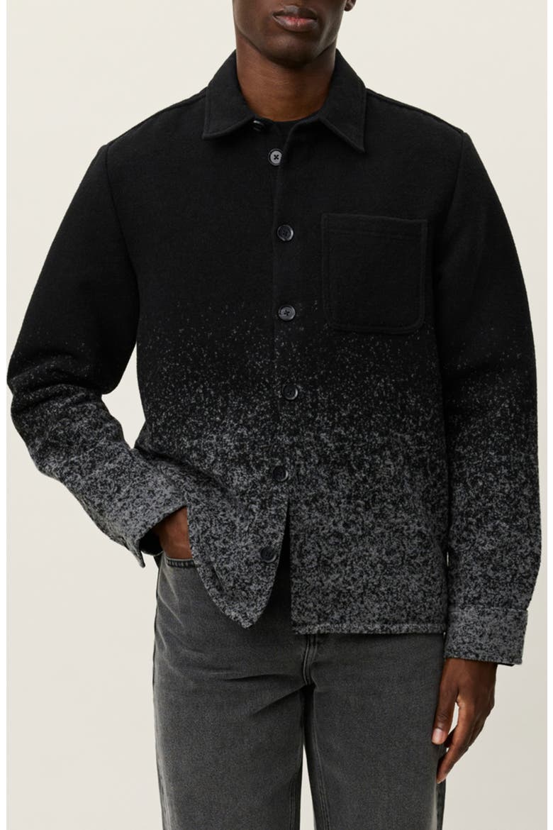 Kaleb Fade Overshirt, Main, color, GREY MELANGE