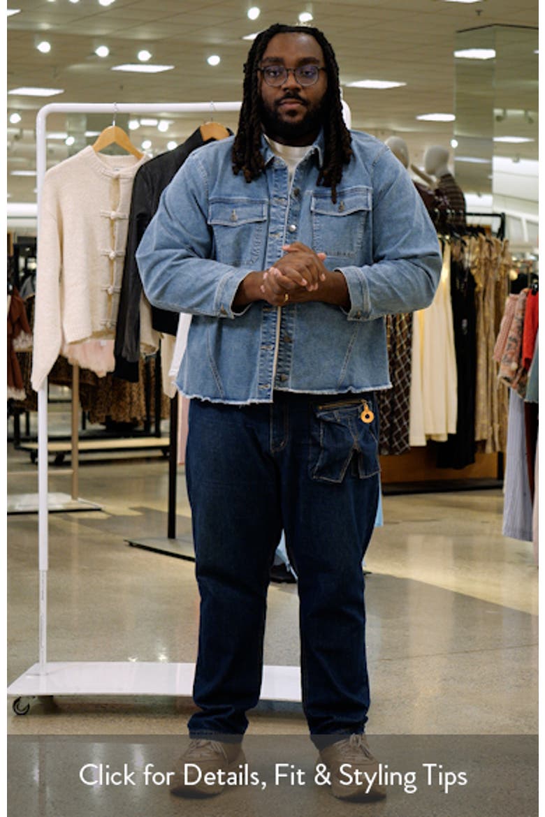 Fray Hem Denim Trucker Jacket video