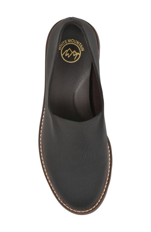 White Mountain Footwear Gianni Lug Sole Loafer In Black