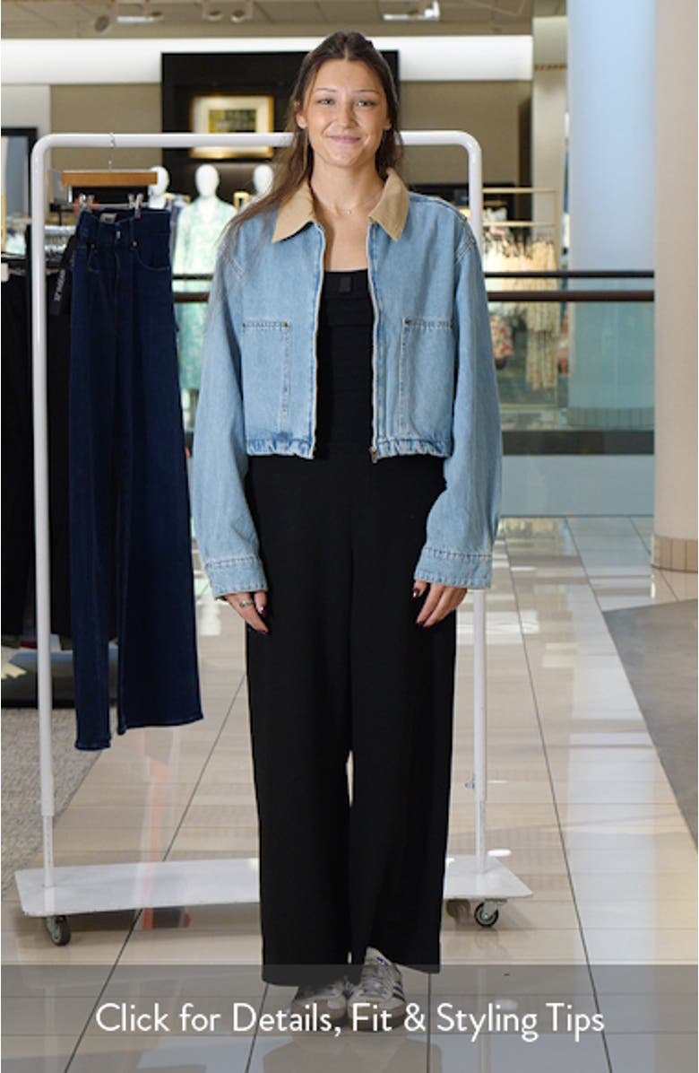 Denim Crop Chore Jacket, sales video thumbnail