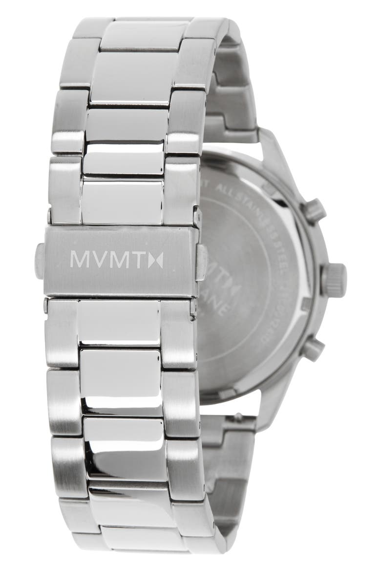 Powerlane Chronograph Bracelet Watch, 43mm, Alternate, color, SILVER