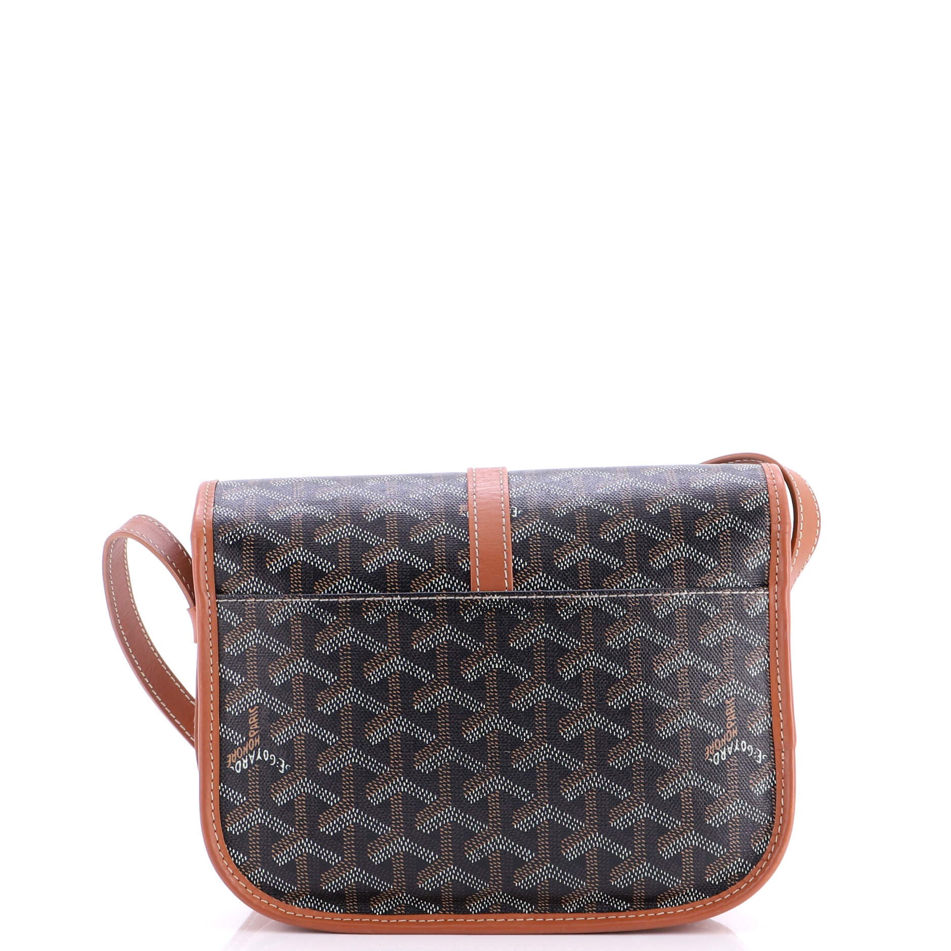 Pre-Owned Goyard Belvedere II Messenger Bag Coated Canvas PM, Alternate, color, Brown