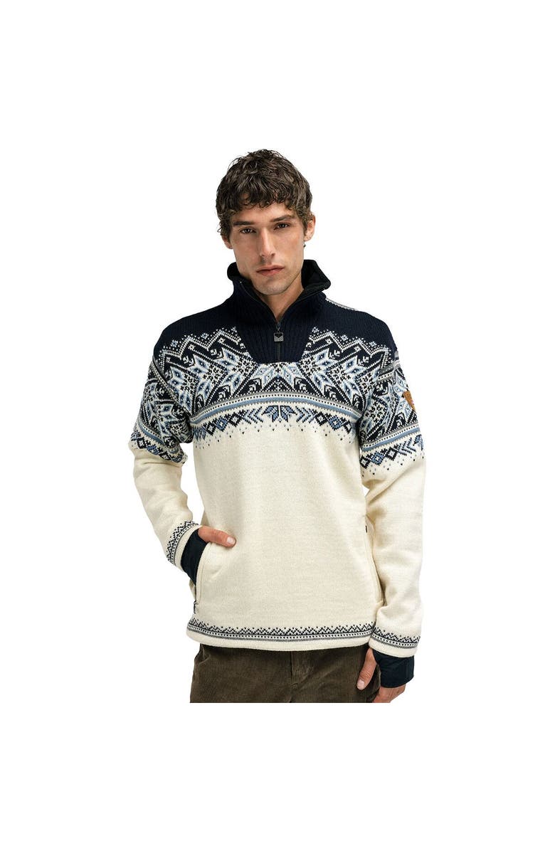 Dale of Norway Vail Sweater - Men's, Main, color, Off White/Smoke/Midnight Navy