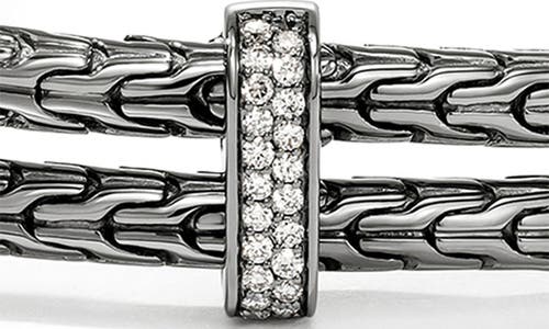 John Hardy Spear Bangle In Dark Silver