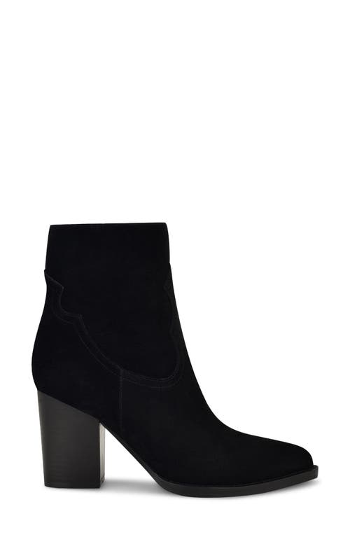 Nine West Taytay Pointed Toe Bootie In Black