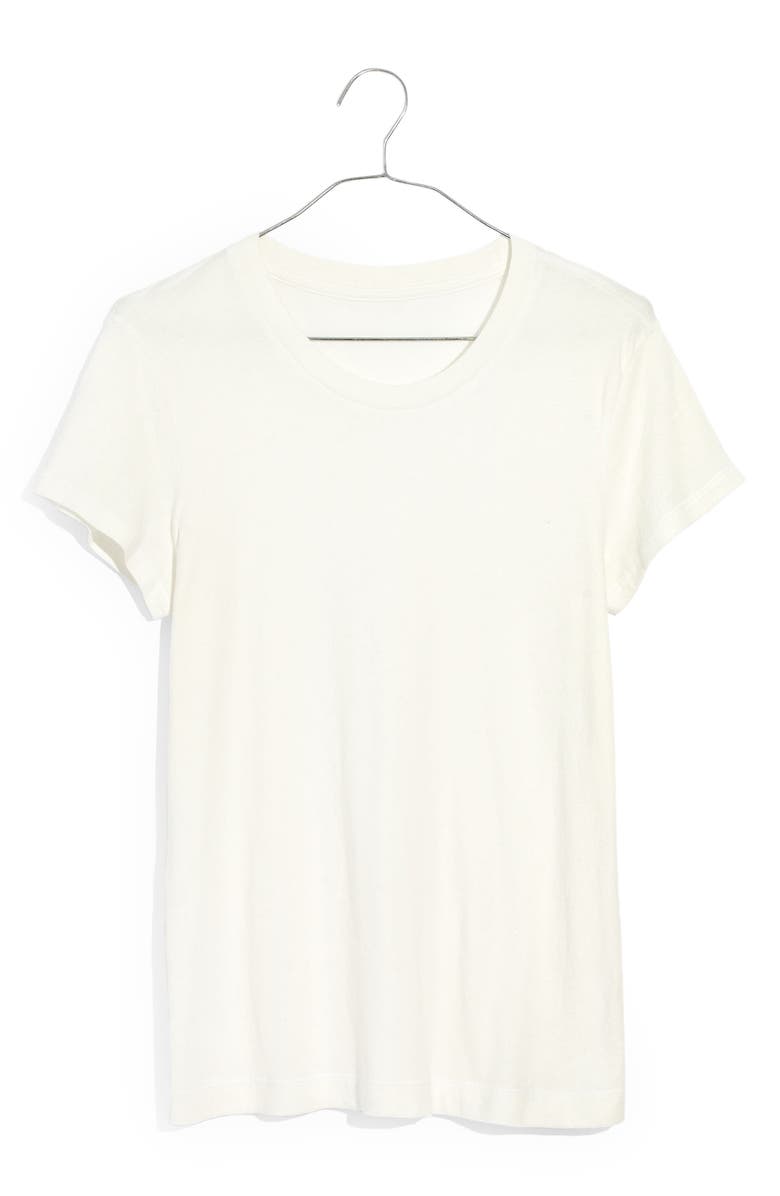 Madewell Rivet & Thread Shrunken T-Shirt, Alternate, color, 