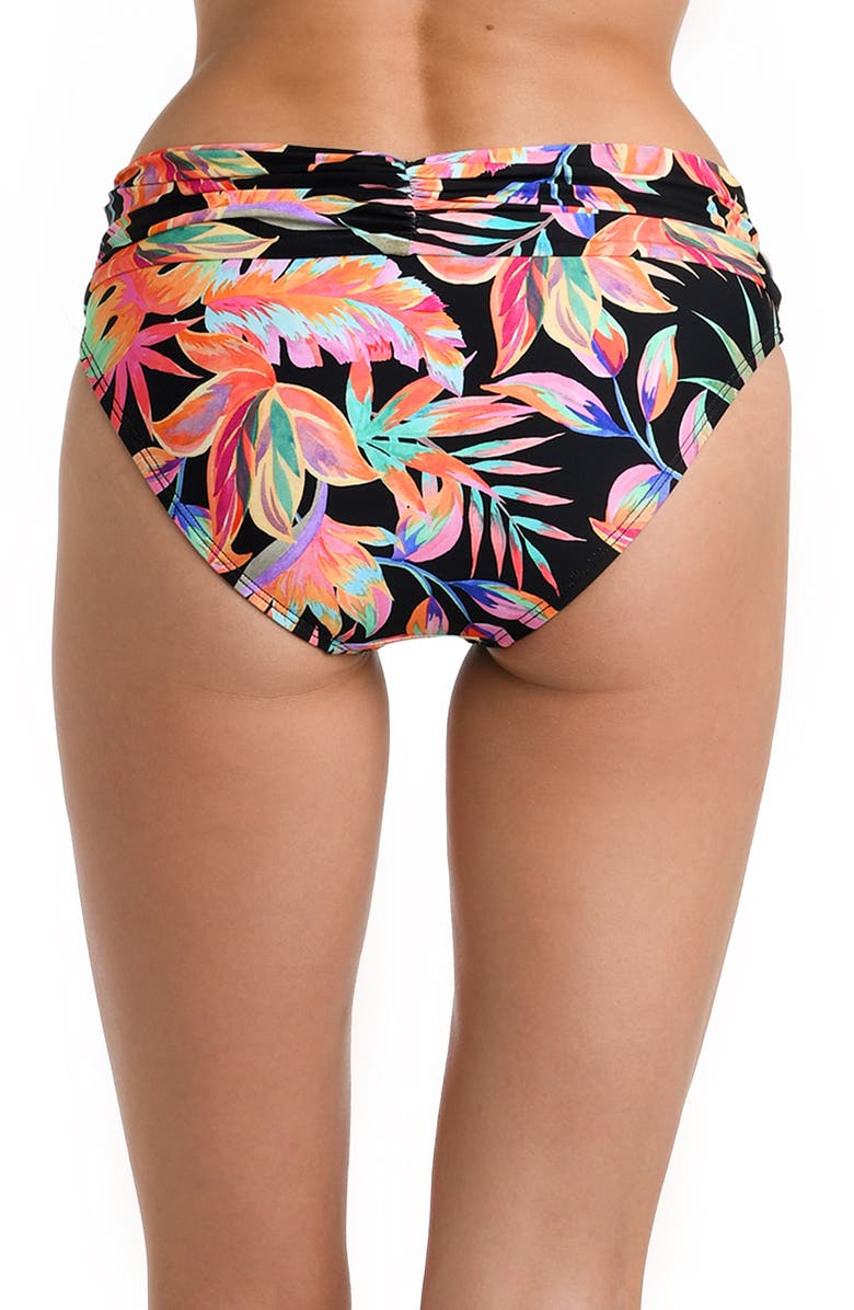 La Blanca Shirred Band Hipster Bikini Bottoms, Alternate, color,