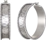 Satya Jewelry Bold Spirit Silver Hoop Earrings
