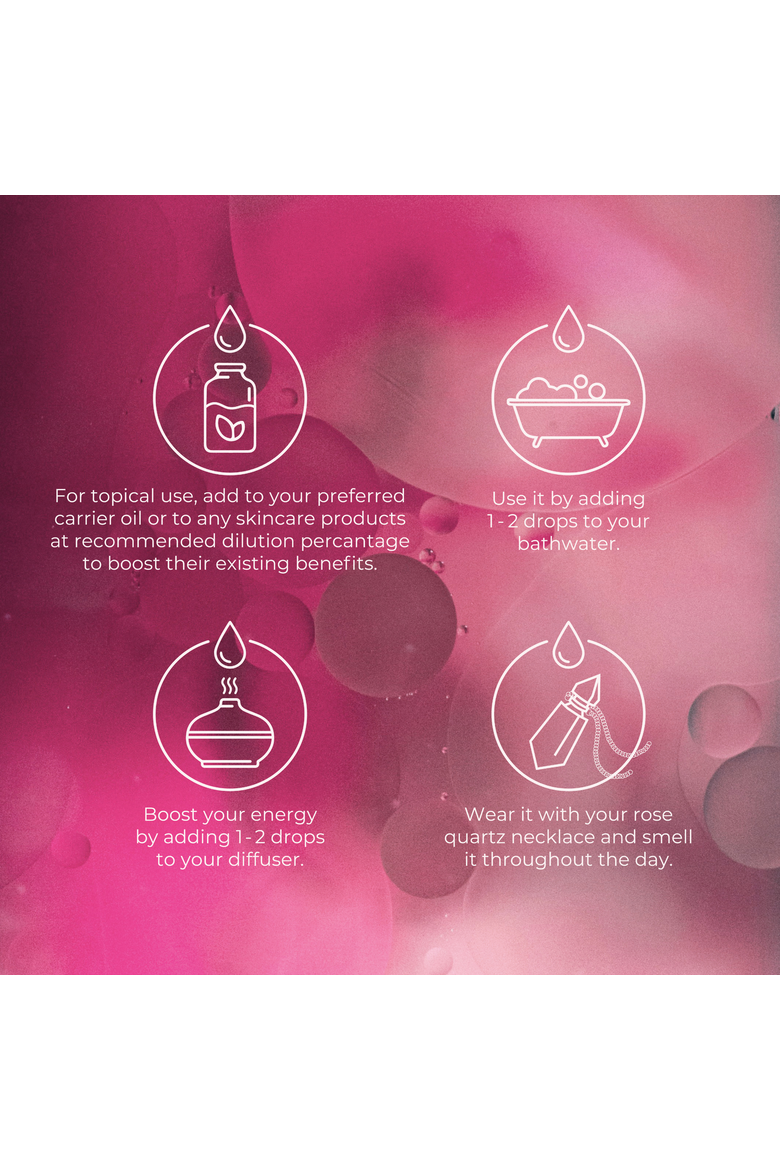 100% Pure Rose Essential Oil, Alternate, color, None