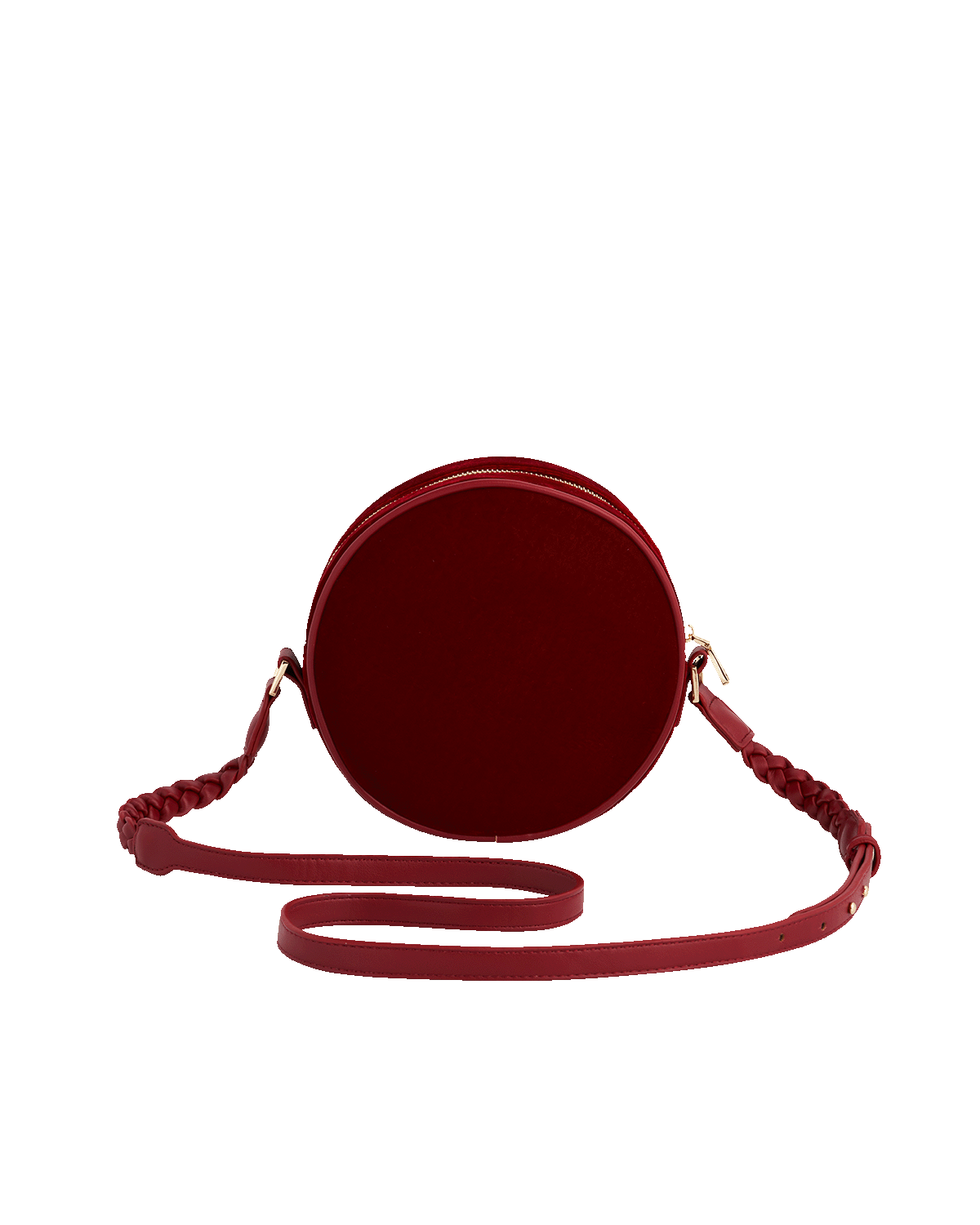 Fable England Star Gazing Rabbit Red Embroidered Circle Bag, Alternate, color, Ruby Red