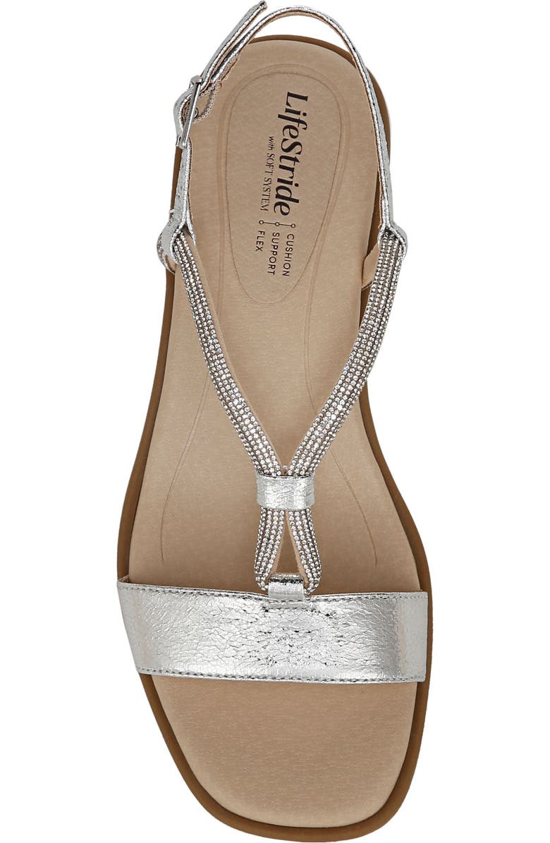 LifeStride Radiant Slingback Sandal, Alternate, color, Silver