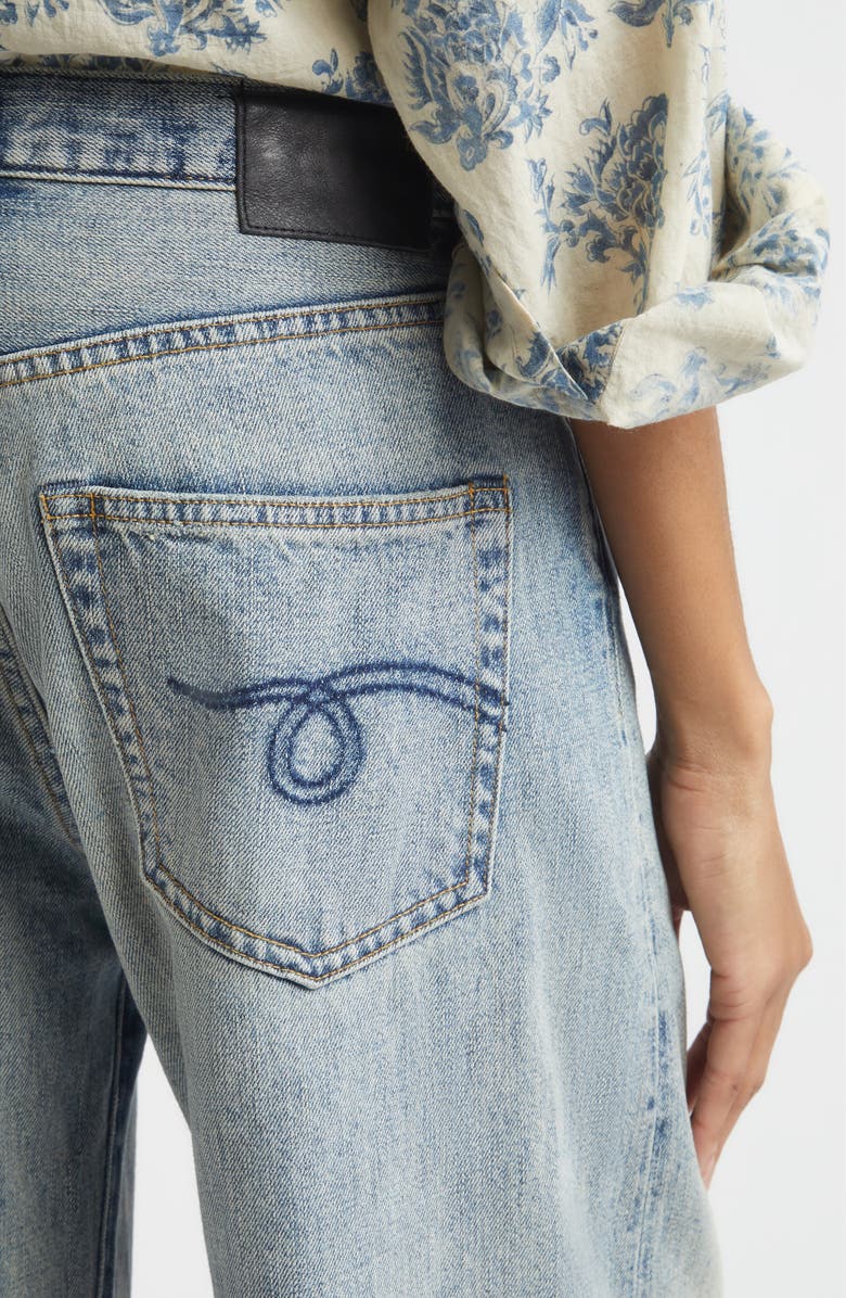 R13 Darcy Flare Leg Jeans, Alternate, color, Rivington Blue