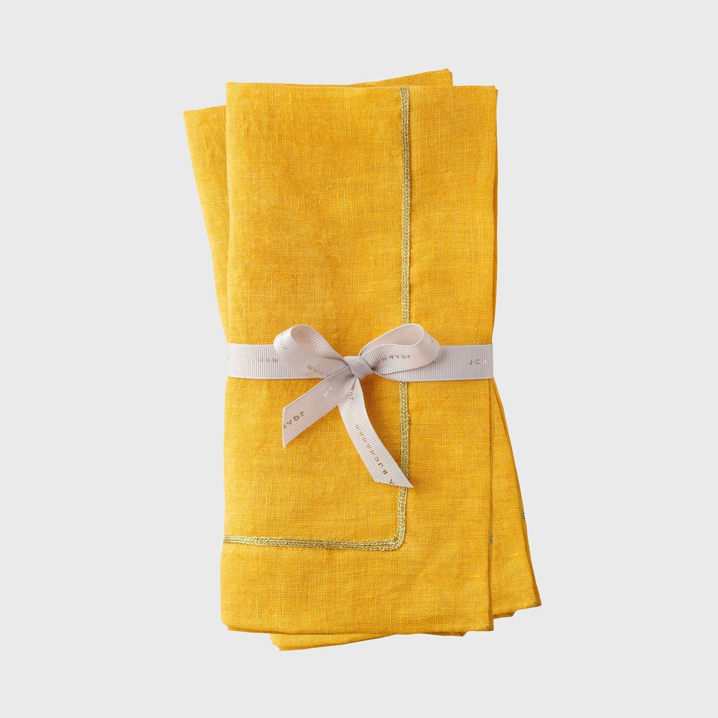 Joanna Buchanan Linen Dinner Napkins 2-piece Set