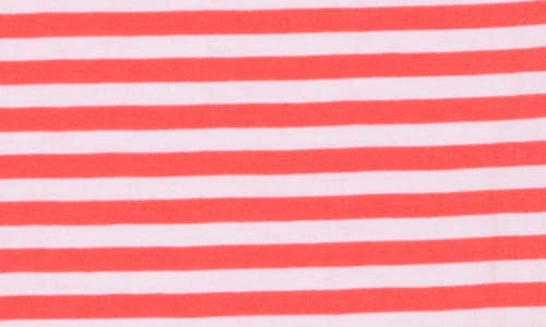 Caslon ® Stripe Envelope Neck Knit Top In Red Bittersweet- White Stripe