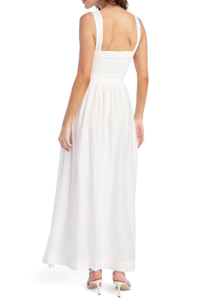 The Pretty Pintuck Sleeveless Maxi Dress, Alternate, color, WHITE