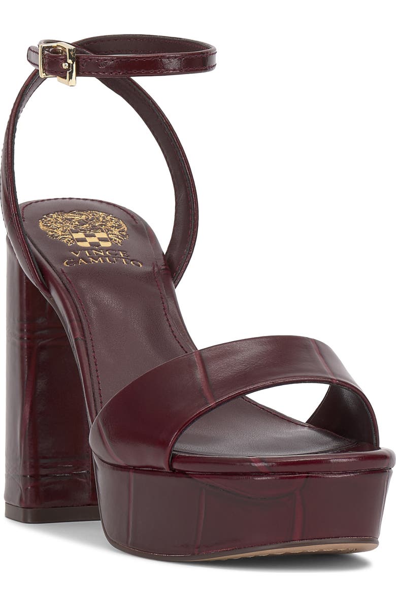 Vince Camuto Pendry Ankle Strap Platform Sandal, Main, color, Plum