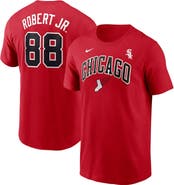 Nike Men's Nike Luis Robert Jr. Red Chicago White Sox 2025 City Connect Fuse Name & Number T-Shirt
