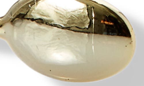 Argento Vivo Sterling Silver Oval Flexible Cuff Bracelet In Gold