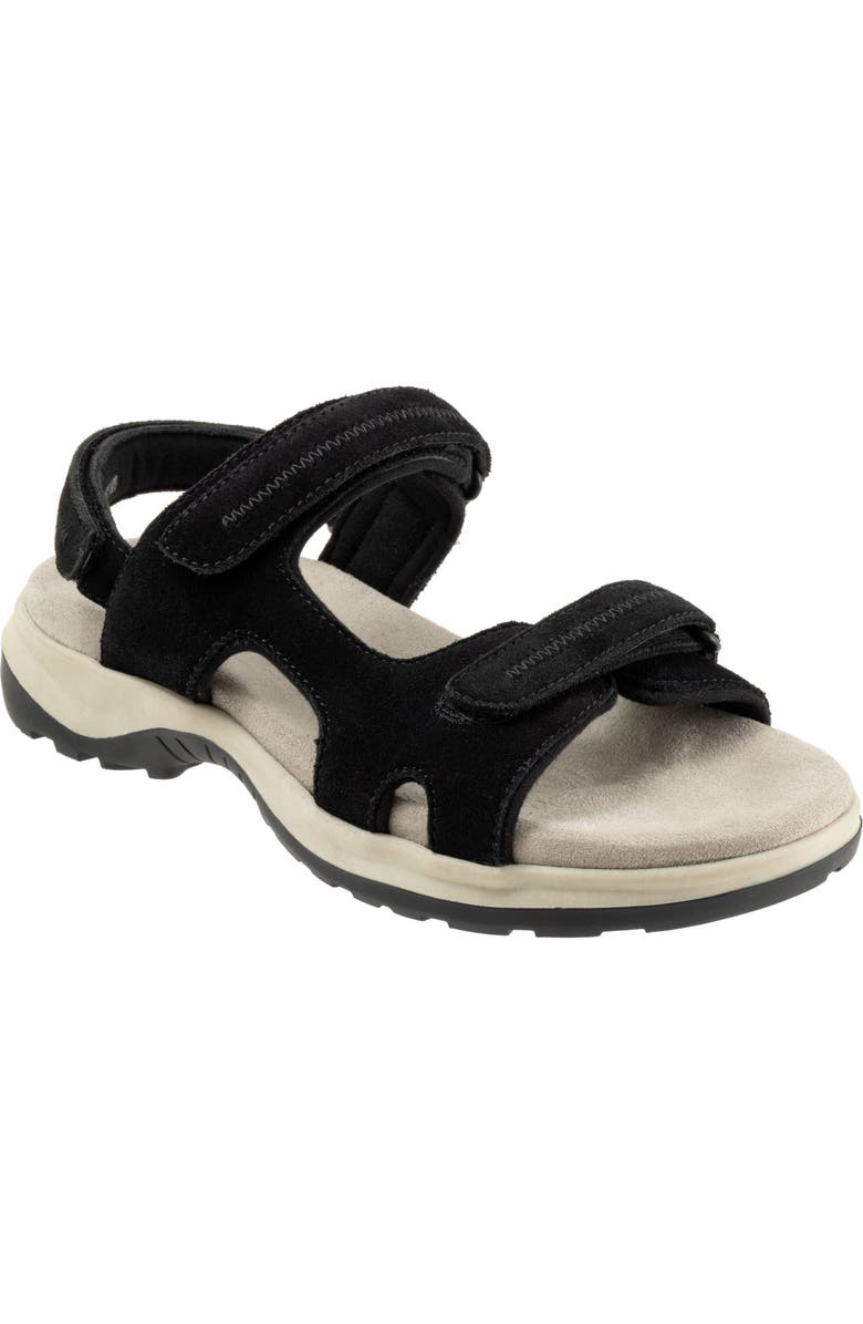 SoftWalk<sup>®</sup> Olani Slingback Sandal, Main, color, Black Suede
