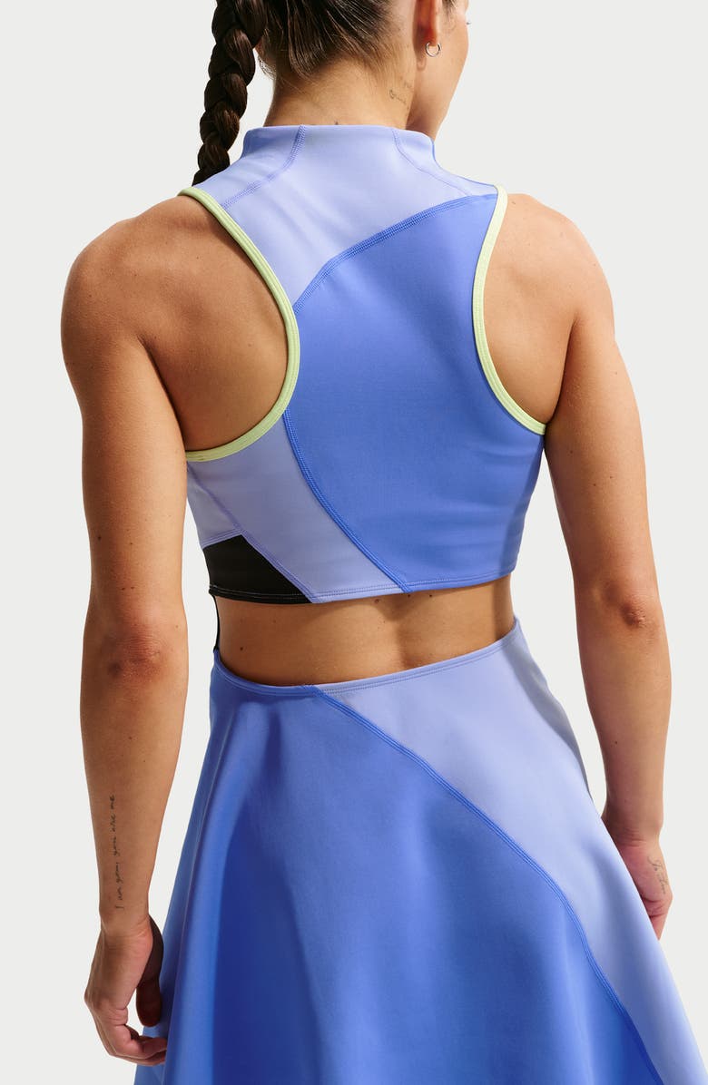 Nike Court Slam Dri-FIT Tennis Dress, Alternate, color, Sapphire/Thistle/ Black