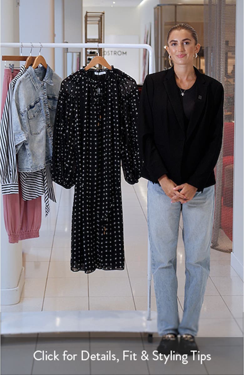 Ritz Print Long Sleeve Midi Dress, sales video thumbnail