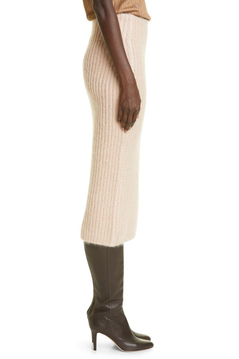 Mohair Blend Knit Midi Skirt, Alternate, color, PROMISE