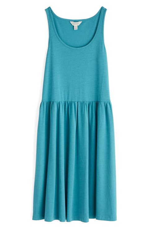 Sun Splendor Organic Cotton Stretch Jersey Tank Dress