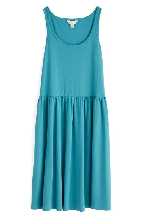 Seasalt Cornwall Sun Splendor Organic Cotton Stretch Jersey Tank Dress In Blue