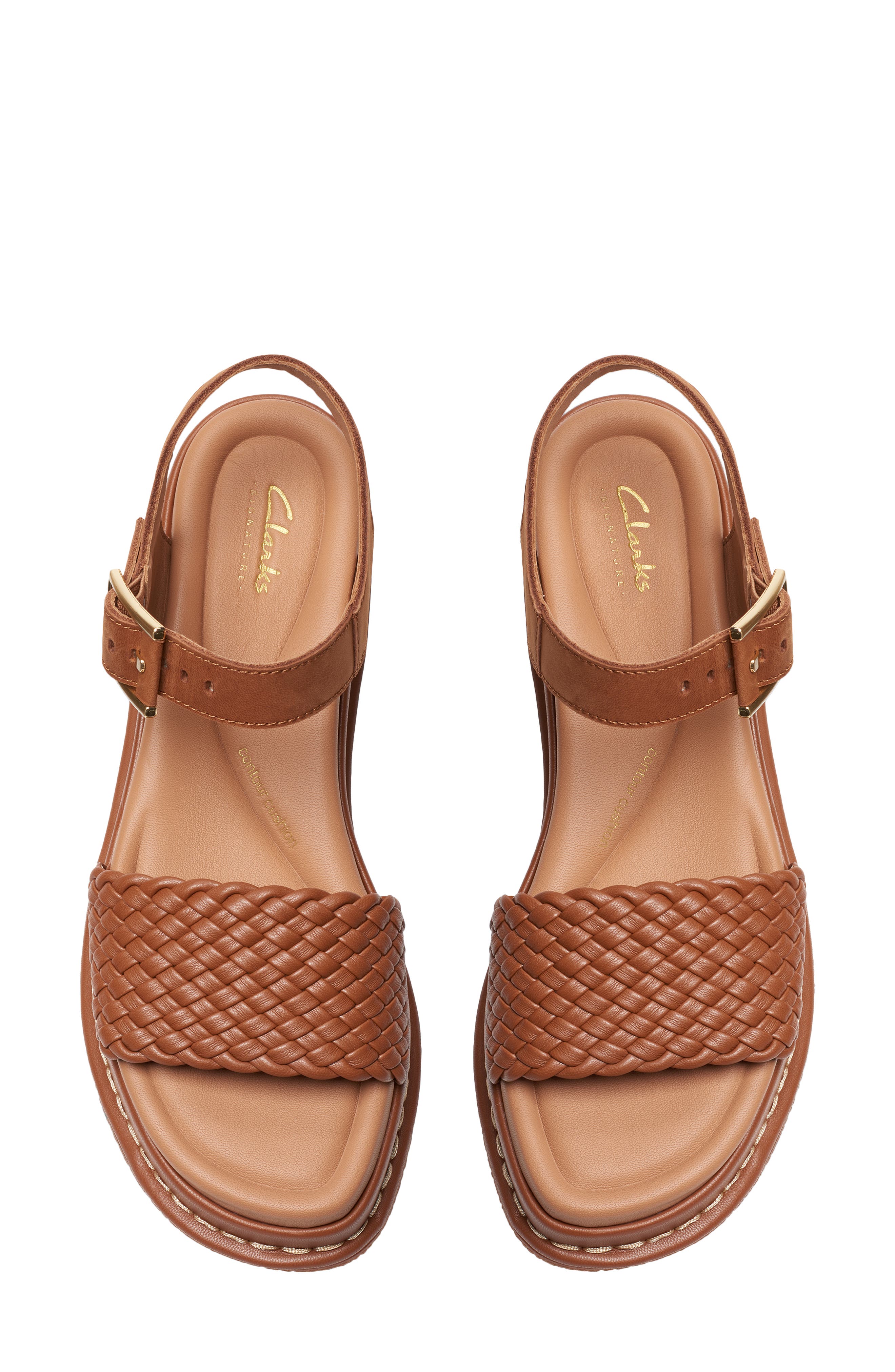 Clarks<sup>®</sup> Kimmei Bay Ankle Strap Platform Wedge Sandal, Alternate, color, 