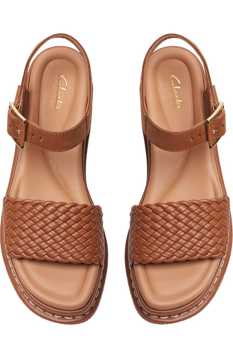 Clarks<sup>®</sup> Kimmei Bay Ankle Strap Platform Wedge Sandal, Alternate, color,