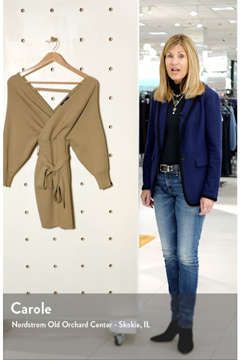 Rib Surplice Long Sleeve Dress video