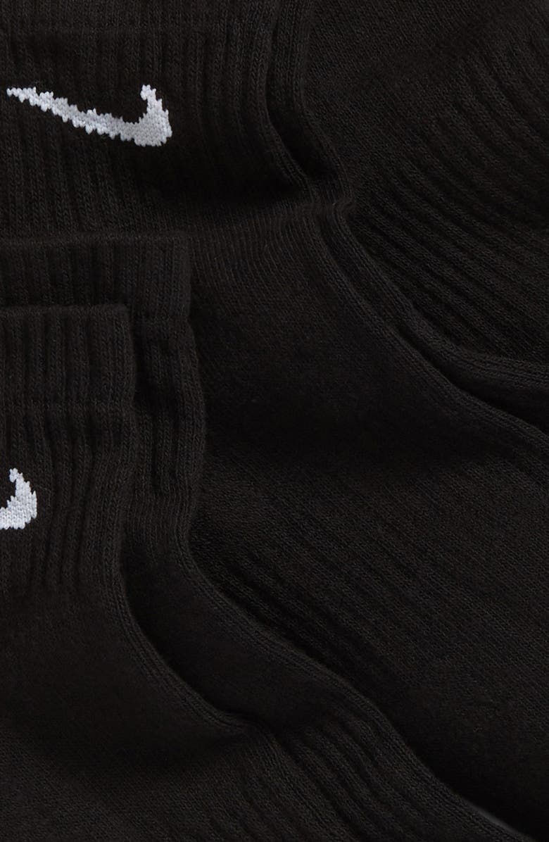 Nike 3-Pack Everyday Cushion Ankle Socks, Alternate, color, 010 Black/White