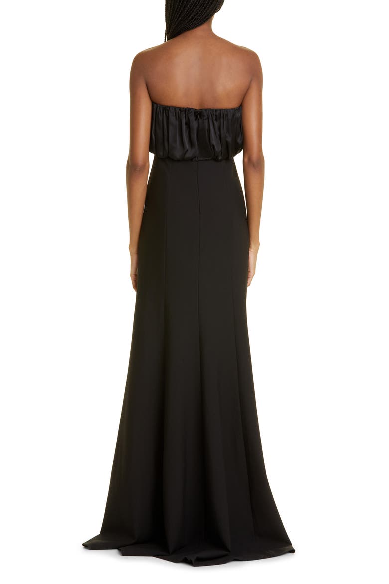 Laurence Strapless Gown, Alternate, color, BLACK