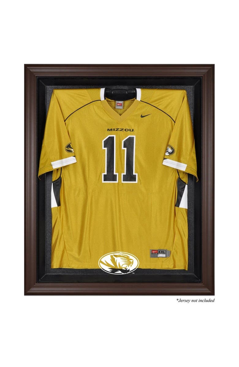 FANATICS AUTHENTIC Missouri Tigers Brown Framed Logo Jersey Display Case, Main, color, 