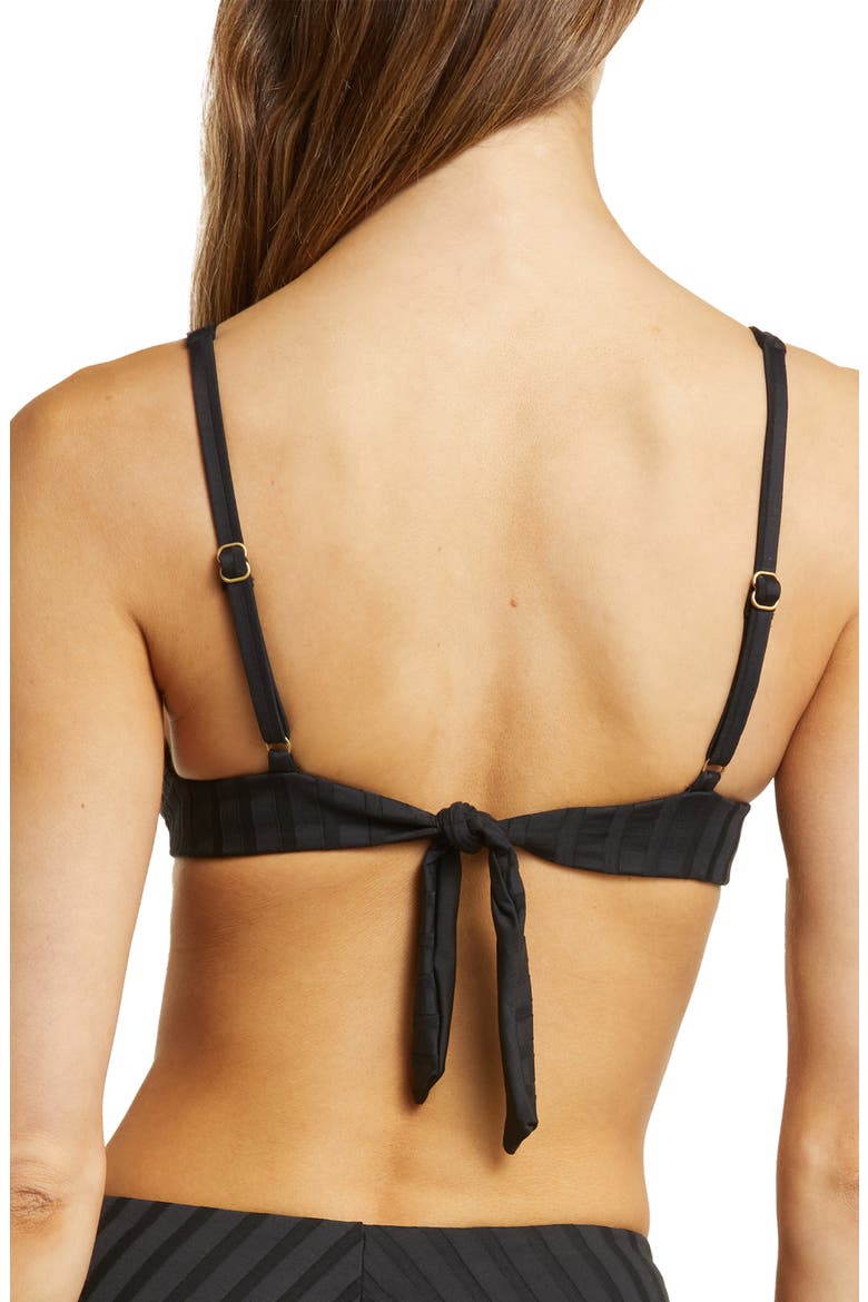 Rossi Underwire Bikini Top, Alternate, color, BLACK SUPER RIB