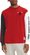 TOMMY JEANS Men's Tommy Jeans Red Chicago Bulls Richie Color Block Long Sleeve T-Shirt