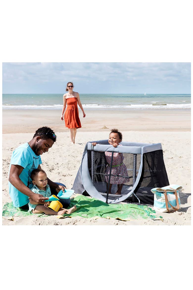 Instant Travel Cot Playard, Alternate, color, GREY