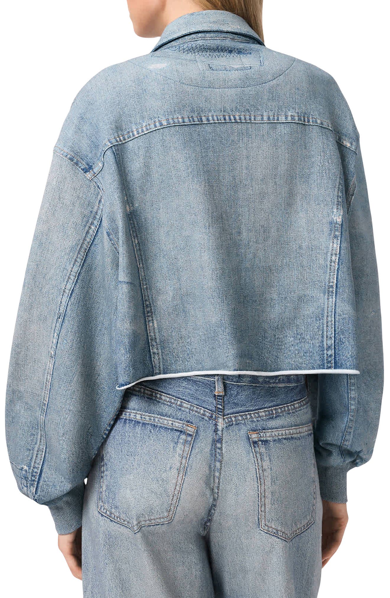 Anders Crop French Terry Illusion Shacket - image 2