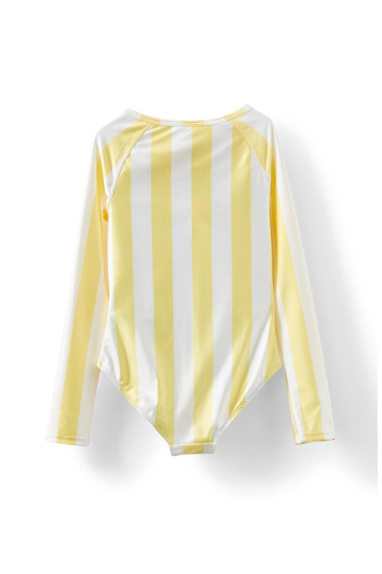 Kid's Lydia Low One Piece, Alternate, color, Lemon Squash Vanilla Stripe