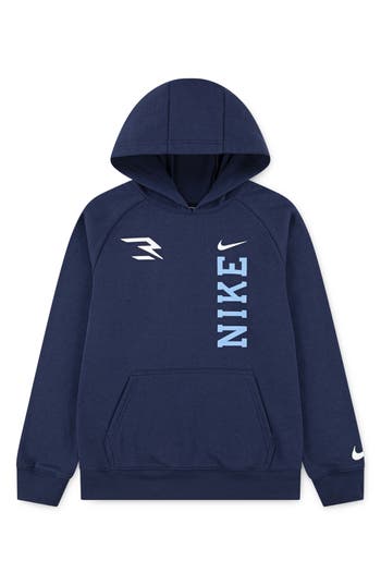3 Brand Kids' X Russell Brand 3ssentials Tech Hoodie In Blue