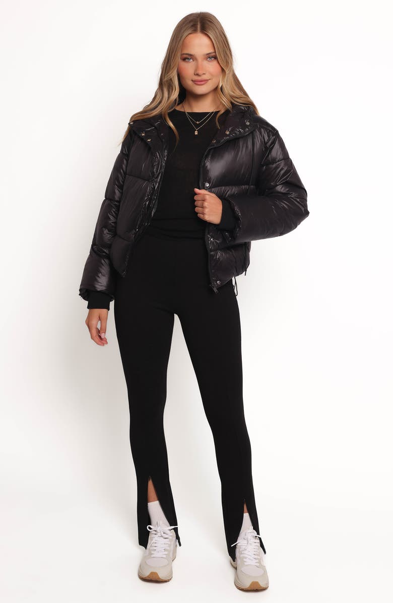 Petal & Pup Archie Hooded Puffer Jacket, Alternate, color, Black